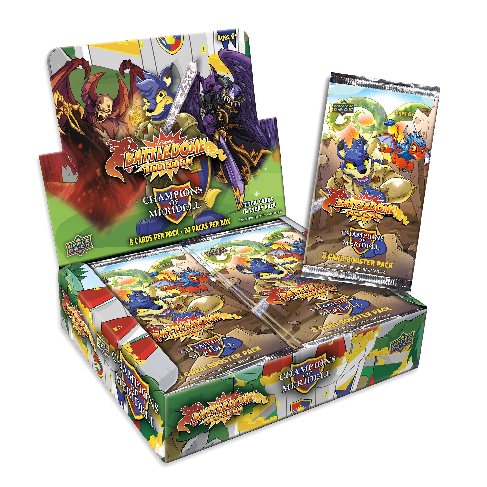 the booster box trading card games Neopets Battledome Trading Card Game – Champions of Meridell Booster B