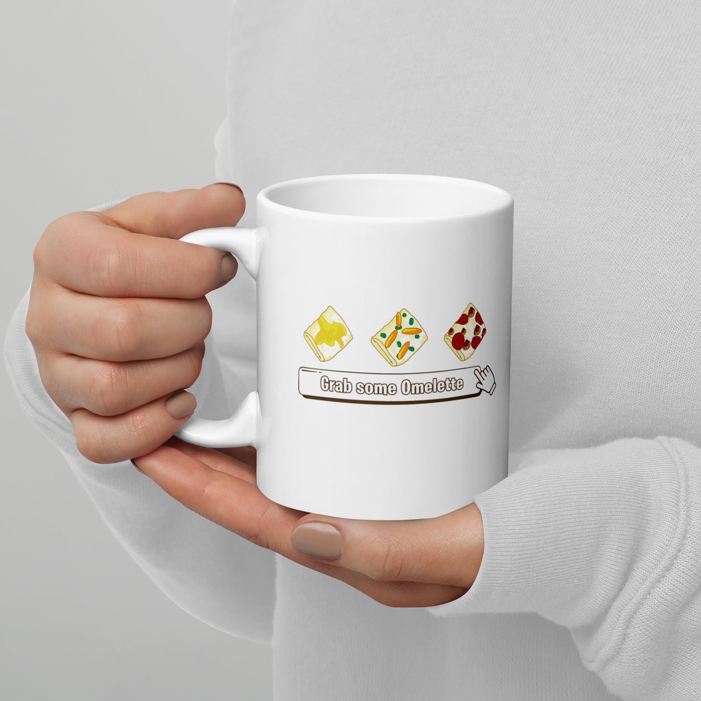 Neopets "Grab Some Omelette" White Glossy Mug