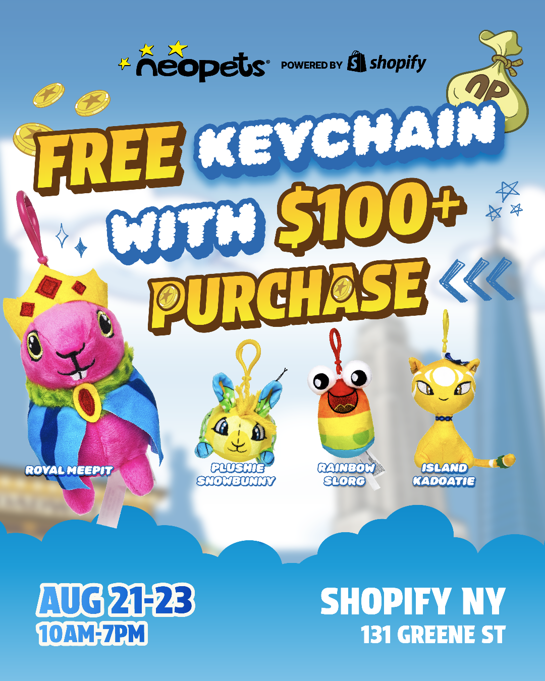 Free with $100+ purchase NY-Pop