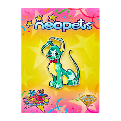 Neopets 25th Anniversary Gelert Pin