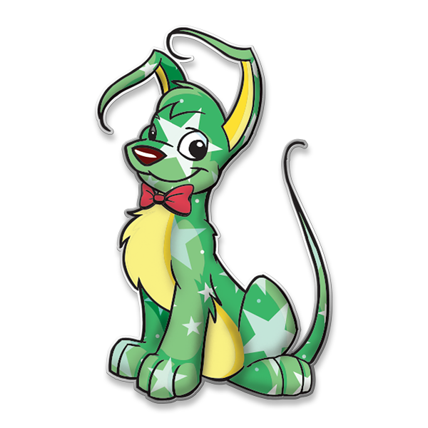 Neopets 25th Anniversary Gelert Pin