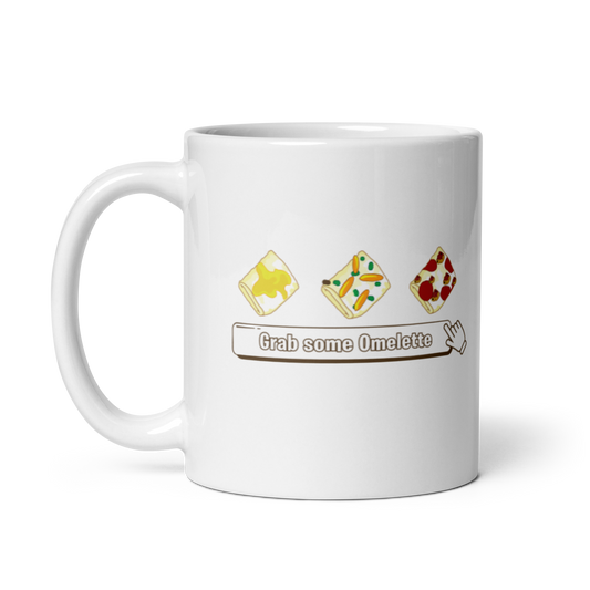 Neopets "Grab Some Omelette" White Glossy Mug