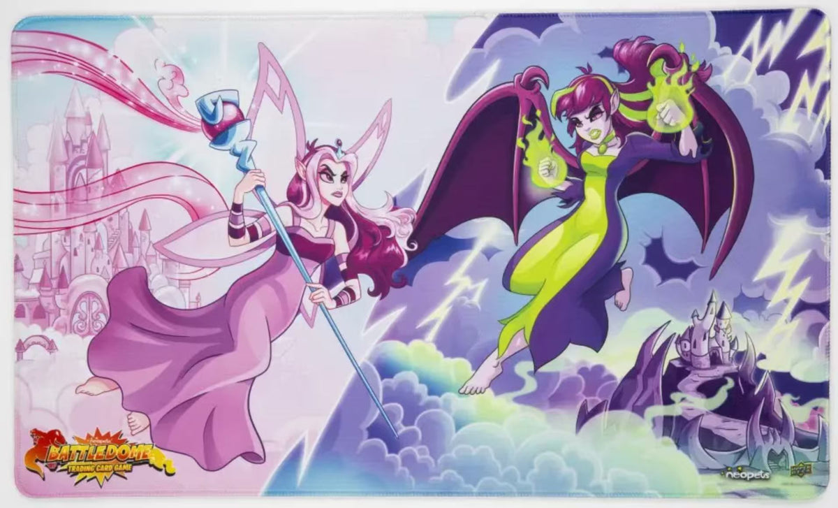 Upper Deck x Neopets Battledome TCG: Fyora vs Jhudora Playmat