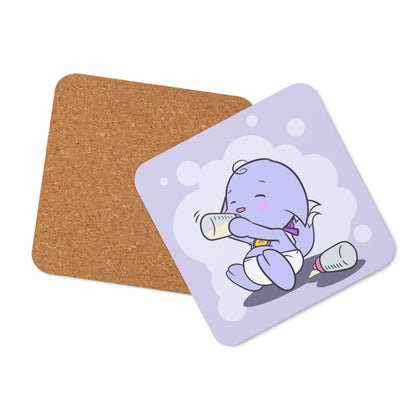 Neopets Baby Kacheek Cork-back Coaster