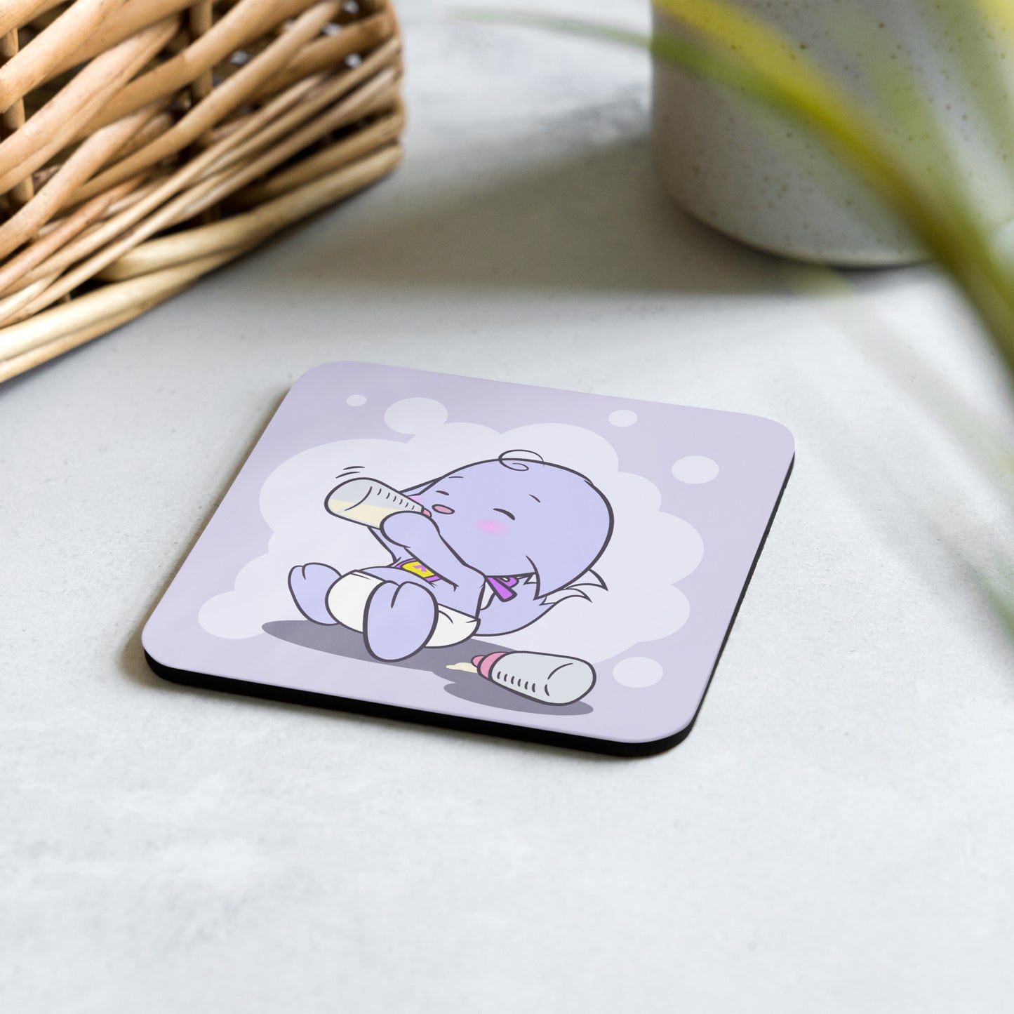 Neopets Baby Kacheek Cork-back Coaster