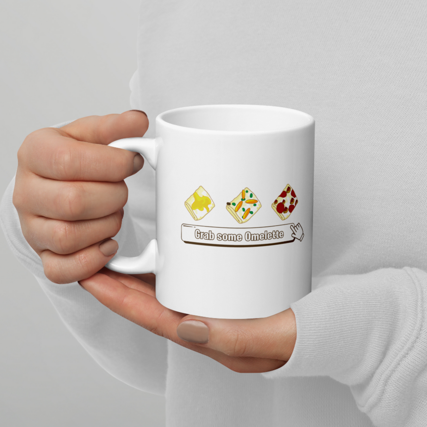 Neopets "Grab Some Omelette" White Glossy Mug