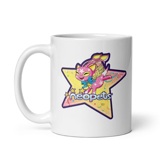 Neopets 25th Anniversary Aisha White Glossy Mug