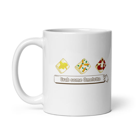 Neopets "Grab Some Omelette" White Glossy Mug