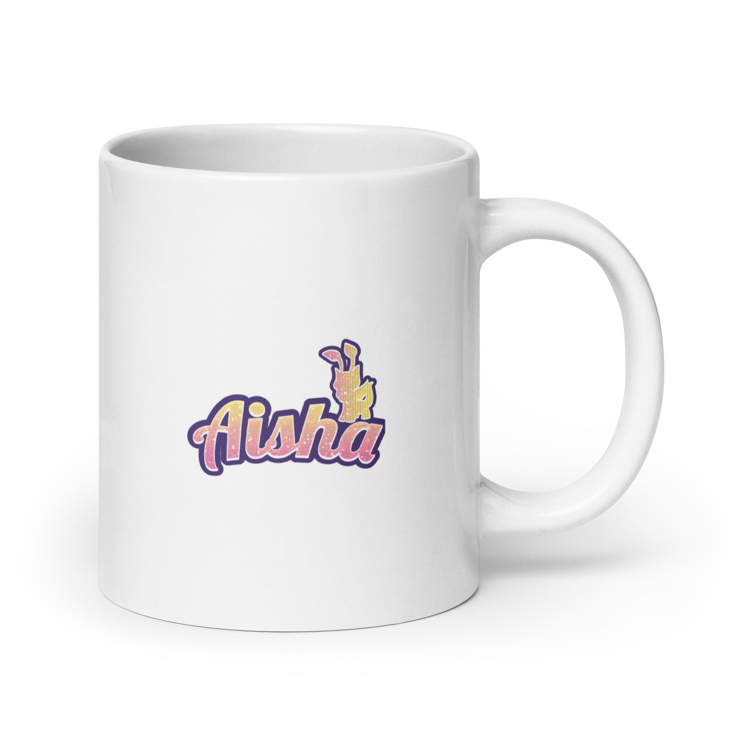 Neopets 25th Anniversary Aisha White Glossy Mug